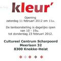 Beken Kleur - tentoonstelling 11 tot 23 februari 2012 - CC Scharpoord, Knokke-Heist