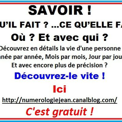 QUE FAIT-IL EN CE MOMENT ? AVEC QUI ?