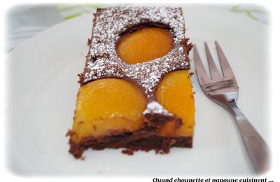 GÂTEAU AU CHOCOLAT ET L'ABRICOT