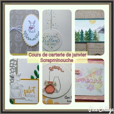 Cours de carterie de janvier 