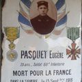  PAQUET Eugène (Rouvres-les-Bois) + 14/09/1918 Vauxaillon (02)