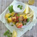 Brochettes exotiques {Tofu, ananas & poivron} #Barbecue vegan