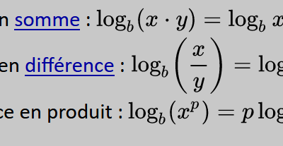 Recalculer ies logarithmes à la main.