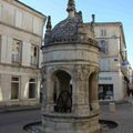 Fontaine à Saint Jean d'Angély, en Charente Maritime