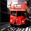 Old bus to Trafalgar Square