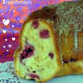 Cake aux framboises gourmandes