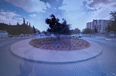 Rond-point à Jérusalem (Israël)