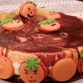Gâteau chocolat clémentine d'Halloween