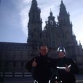Avec mon ami Diego en face de la cathedrale....