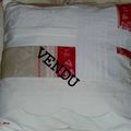 coussin en linge ancien