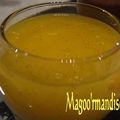 Soupe de Mangue aux sirop de Vanille et Combava