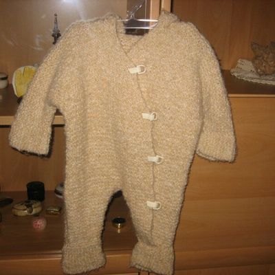 Tricot bébé = Combi de sortie 1 - 3 mois
