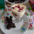 Tiramisu aux framboises et chocolats maisons