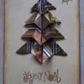 Carte de Noël en origami