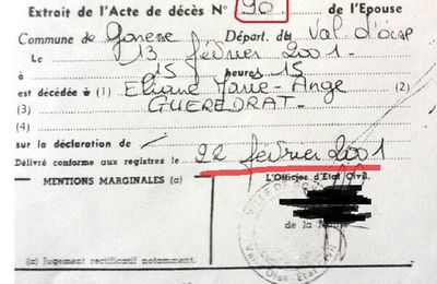 Affaire Eliane Kabile: trafic de cadavre et actes de décès falsifiés