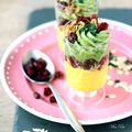 Verrines Spirulin' & Mangue aux Cranberries