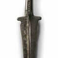A bronze dagger with rattle, 12th-11th Century BC
