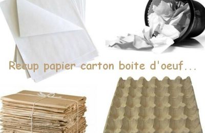 Atelier récup :inspirations pour recycler et transformer nos papiers, cartons...