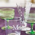 Verres gravés faits maison