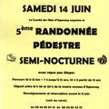 5 EME RANDONNEE PEDESTRE SEMI NOCTURE