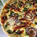 Quiche tomate, brocolis et chorizo 