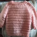 pull crochet 3/4 ans