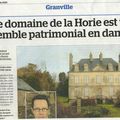 PATRIMOINE NORMAND EN PERIL/8: Retour au domaine de la Horie à Granville sur fond de vague verte électorale...