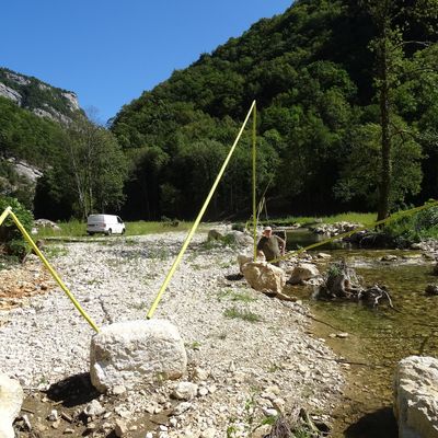 1°MARC PEDOUX A CHALEY: le début du parcours de landart 2015 : Art à Ciel Ouvert/Landartaufildelo