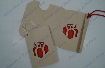 Carte de voeux, pochette cadeau