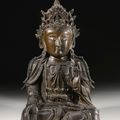 A bronze figure of Guanyin, Ming dynasty, 16th century