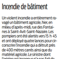 Incendie de bâtiment