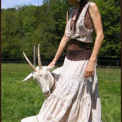 Maxi jupe gitane patchwork "Sweet Liberty"