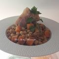 Jambonneau frais aux pois chiches et carottes, mon coup de gueule