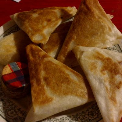 des samoussas pleins de parfums. 