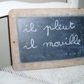 Il pleut, il mouille...