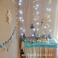 Fête d'anniversaire "la reine des neiges" et sa sweet table - Frozen birthday party