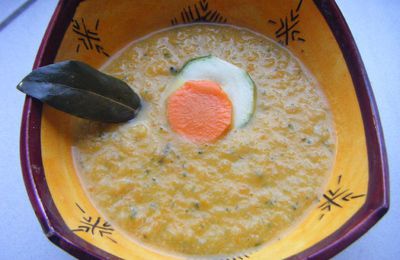 soupe ultra simple : carottes courgettes