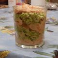 Verrines avocat crevettes