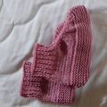 des chaussons un peu plus fin très facile à tricoter