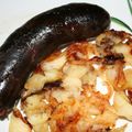 du boudin noir de Mortagne aux pommes