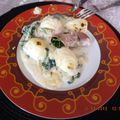 roulez jambon florentine (dukan)