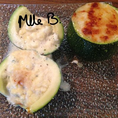 Courgettes au fromage