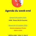 Agenda du week-end (29 & 30 oct. 2021)