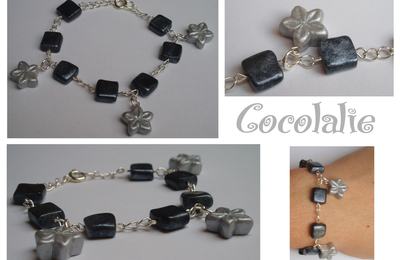 ~ Bracelet breloques fleuries ~