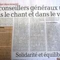 Ultime séance du CG 82 vue par La Dépêche