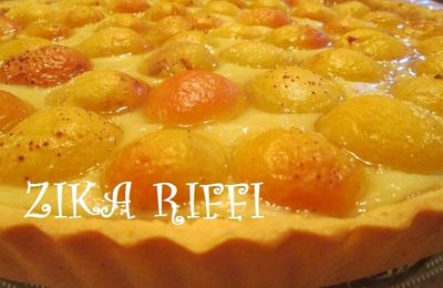 TARTE AUX ABRICOTS ET CRÈME PÂTISSIÈRE ( recette personnelle)