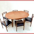 SALLE A MANGER EN TECK VINTAGE SCANDINAVE 1960 vendu