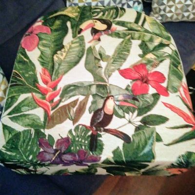 Habillage d'un coussin......