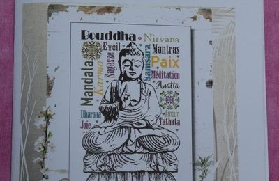 Suite de ma Broderie Bouddha d'Isabelle Vautier !