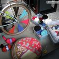 Customisation de velo en Yarn Bombing ou l' Urban Knitting bike ep.11